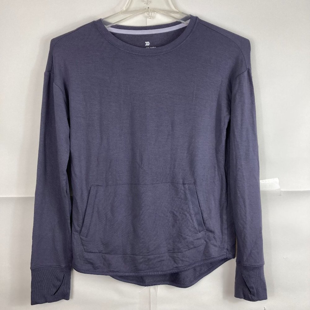 Women’s light sweatshirt w/thumbholes | XL | Purplish color
